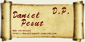 Daniel Pešut vizit kartica